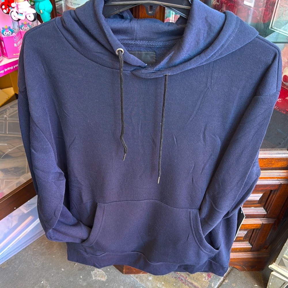 Men's Navy Blue Hoodie Sweater